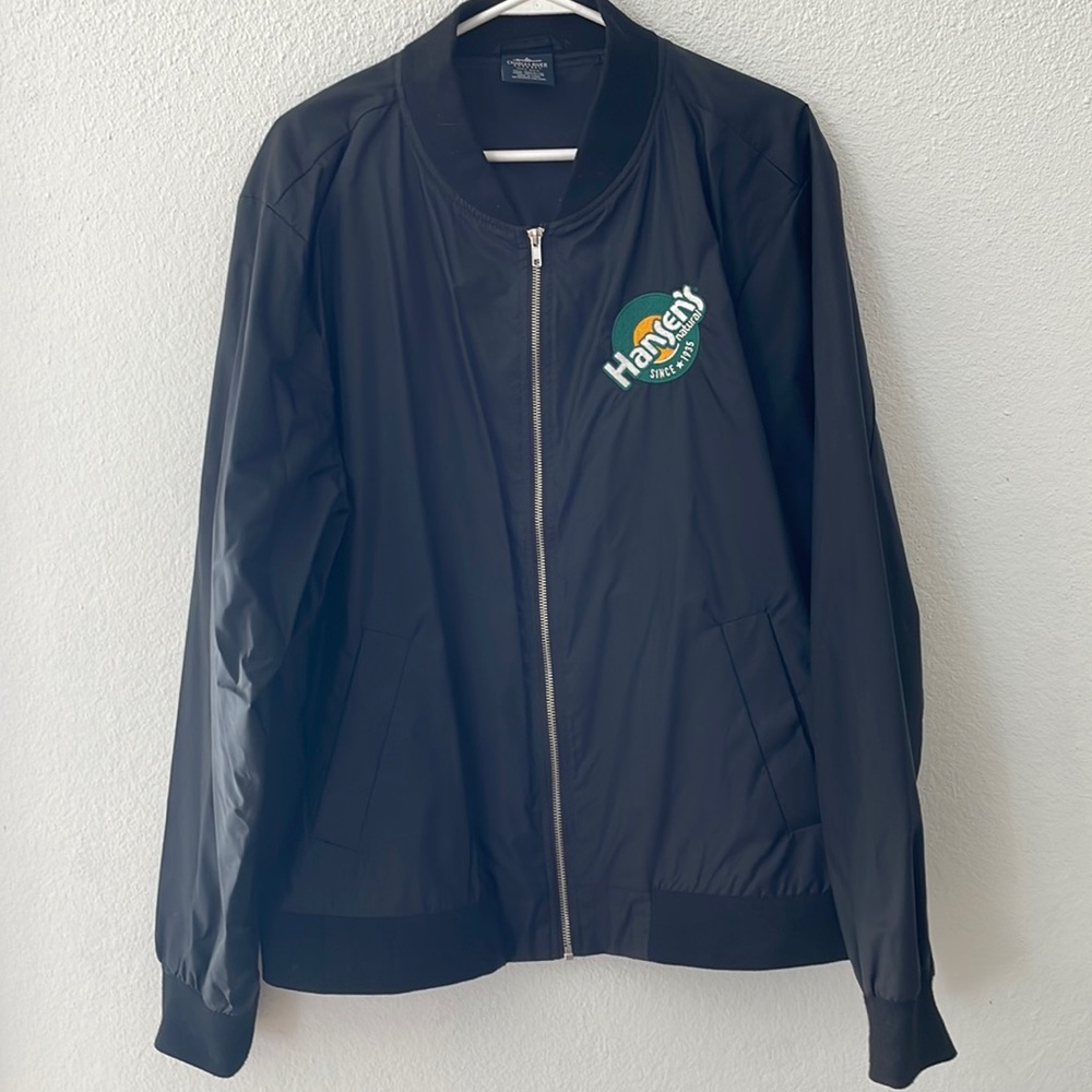 Hansen’s Black Bomber Jacket with Hansens Old Scool Patch.